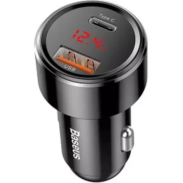 شارژر فندکی 45 وات دو پورت بیسوس مدل Baseus CCMLC20C-01 — تصویر ۲