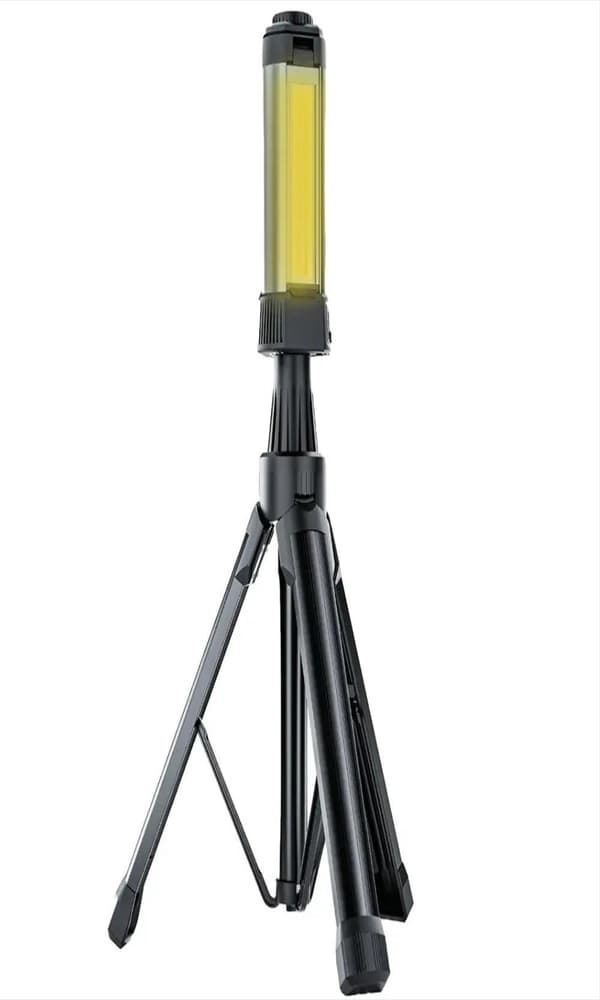 چراغ کمپینگ پایه دار شارژی گرین لاین مدل Green Lion Trio Beam Lite Tripod Camping Light