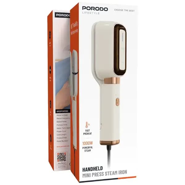 اتو بخار دستی پرودو مدل Porodo Lifestyle Handheld Mini Press Steam Iron — تصویر ۴