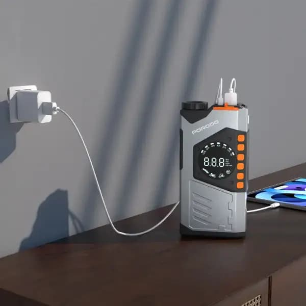 جامپ استارت و پمپ باد 10000 هزار پرودو مدل Porodo VoltBoost Compact Utility Tool — تصویر ۲