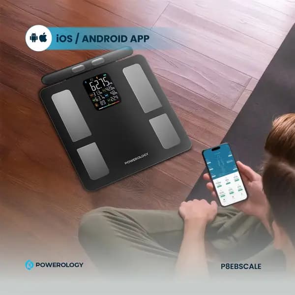 ترازوی هوشمند پاورولوژی مدل Powerology 8 Electrode Smart Body Analyzer Scale — تصویر ۶