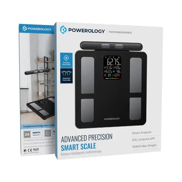 ترازوی هوشمند پاورولوژی مدل Powerology 8 Electrode Smart Body Analyzer Scale — تصویر ۸