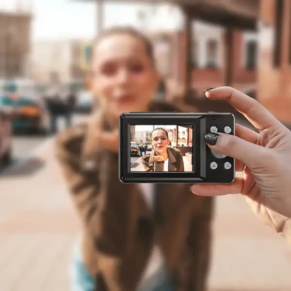 دوربین دیجیتال دو نمایشگر پرودو مدل Porodo Mini Digital Camera 4K Ultra HD Dual Screen — تصویر ۵