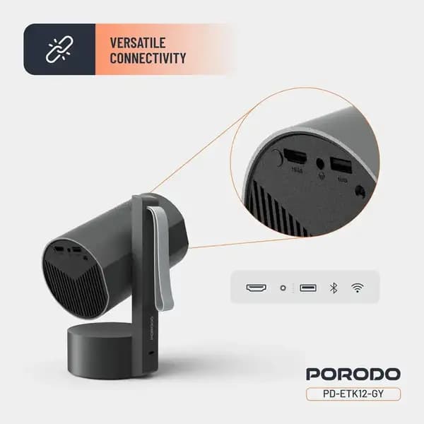 پروژکتور هوشمند پرودو مدل Porodo Full HD Smart Projector — تصویر ۳