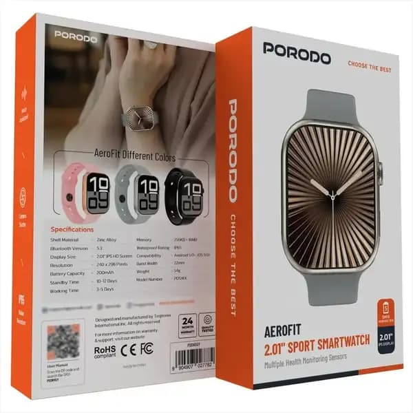 ساعت هوشمند ۲ اینچی پرودو مدل PORODO Aerofit — تصویر ۸