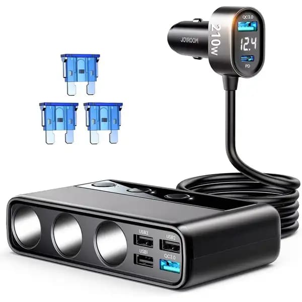 شارژر فندکی 120 وات جویروم مدل JOYROOM JR-CL06
