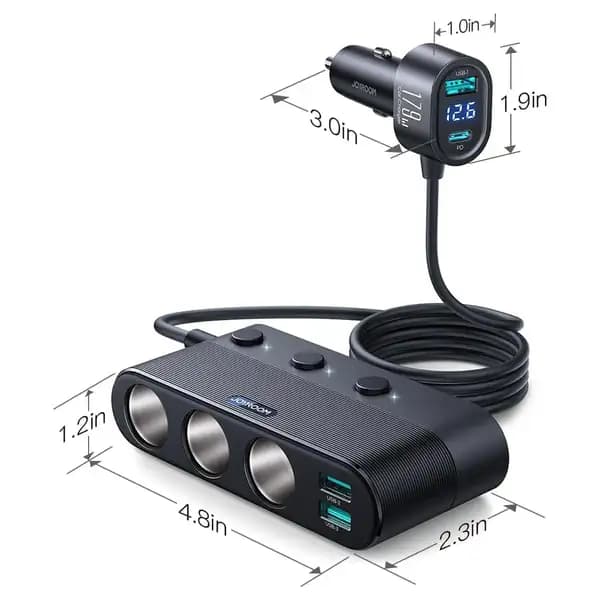 شارژر فندکی 179 وات جویروم مدل JOYROOM JR-CCL01 — تصویر ۷