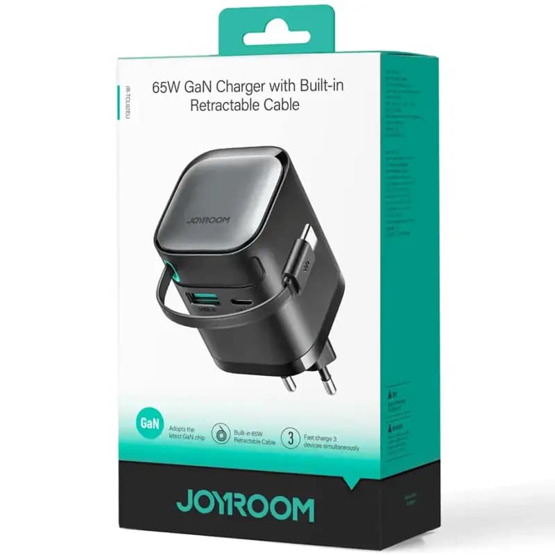 شارژر دیواری 65 وات همراه با کابل جویروم مدل joyroom JR-TCL02EU — تصویر ۸