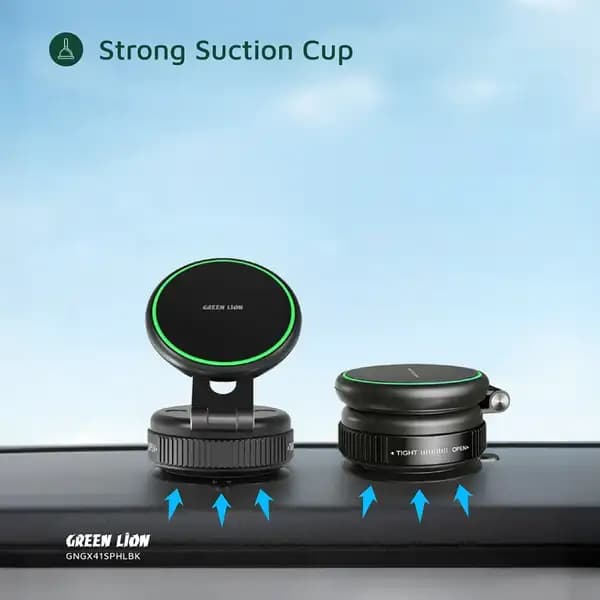 هولدر و نگهدارنده موبایل گرین لاین مدل Green Lion GX-41 MagSafe Suction Phone Holder — تصویر ۴