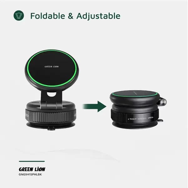 هولدر و نگهدارنده موبایل گرین لاین مدل Green Lion GX-41 MagSafe Suction Phone Holder — تصویر ۳