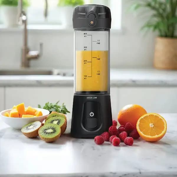 مخلوط کن شارژی 180 وات گرین لاین مدل Green Lion Juice Mate Pro Portable Juicer 470mL — تصویر ۳