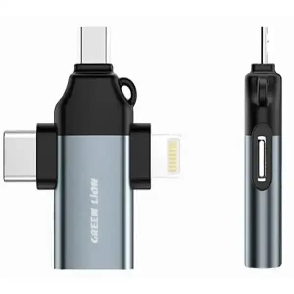تبدیل 3 کاره گرین لاین مدل Green Lion 3 In 1 OTG USB 3.0 64G — تصویر ۲