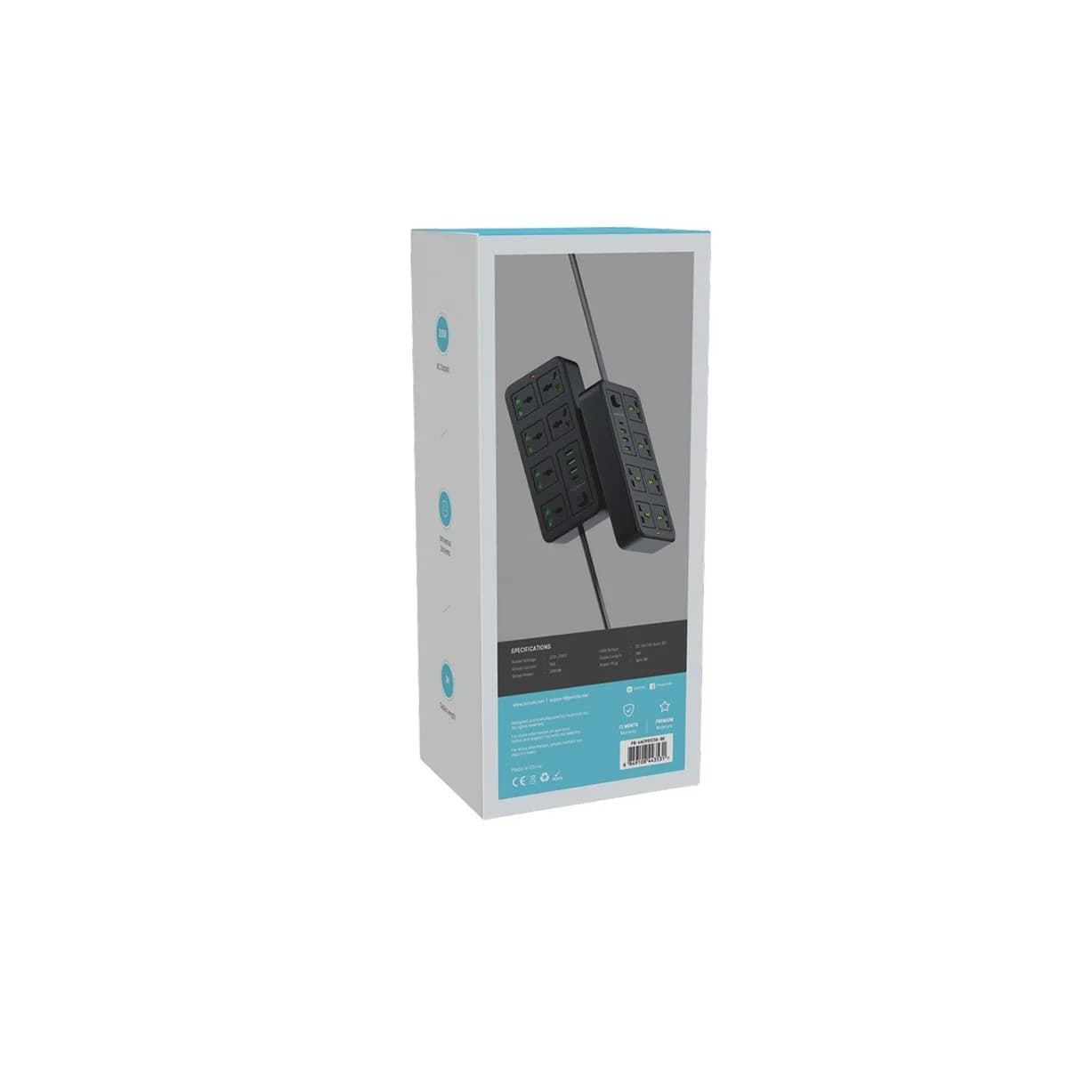 چندراهی برق پرودو 6 Power Strip با کابل 3 متری مدل 6ACPS1C3A — تصویر ۲