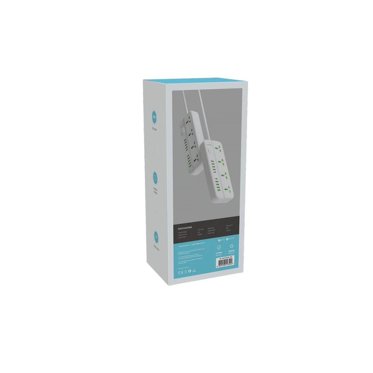 چندراهی برق پرودو 4 Universal Power Strip مدل 4ACPS2C8A — تصویر ۲