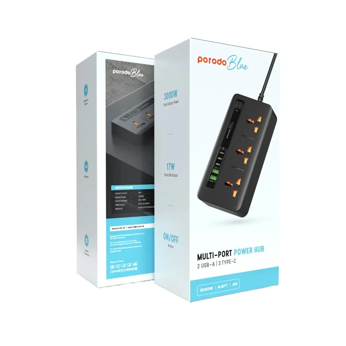 چندراهی برق پرودو 3 Socket مدل PB3ACC2CMBK — تصویر ۲