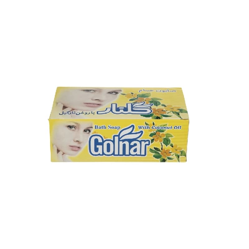 صابون زرد گلنار با روغن نارگیل بسته 6 عددی