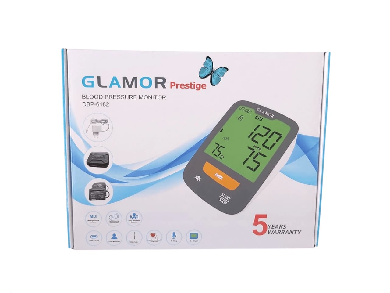فشارسنج دیجیتالی Glamor مدل DBP-۶۱۸۲