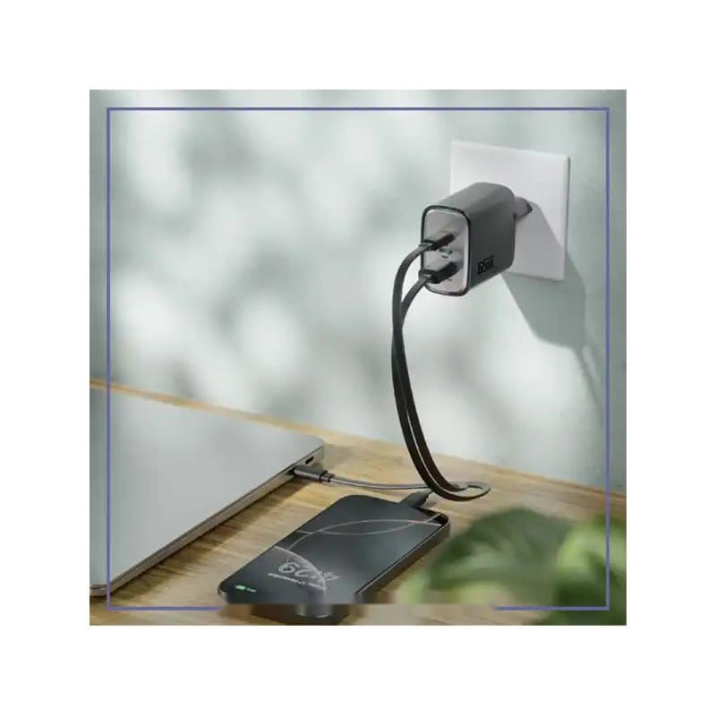 شارژر دیواری 65 وات گرین لاین Green Lion GNS65W2CAEUBK — تصویر ۵