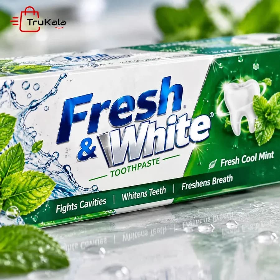 خمیر دندان فرش اند وایت مدل Fresh Cool Mint — تصویر ۲