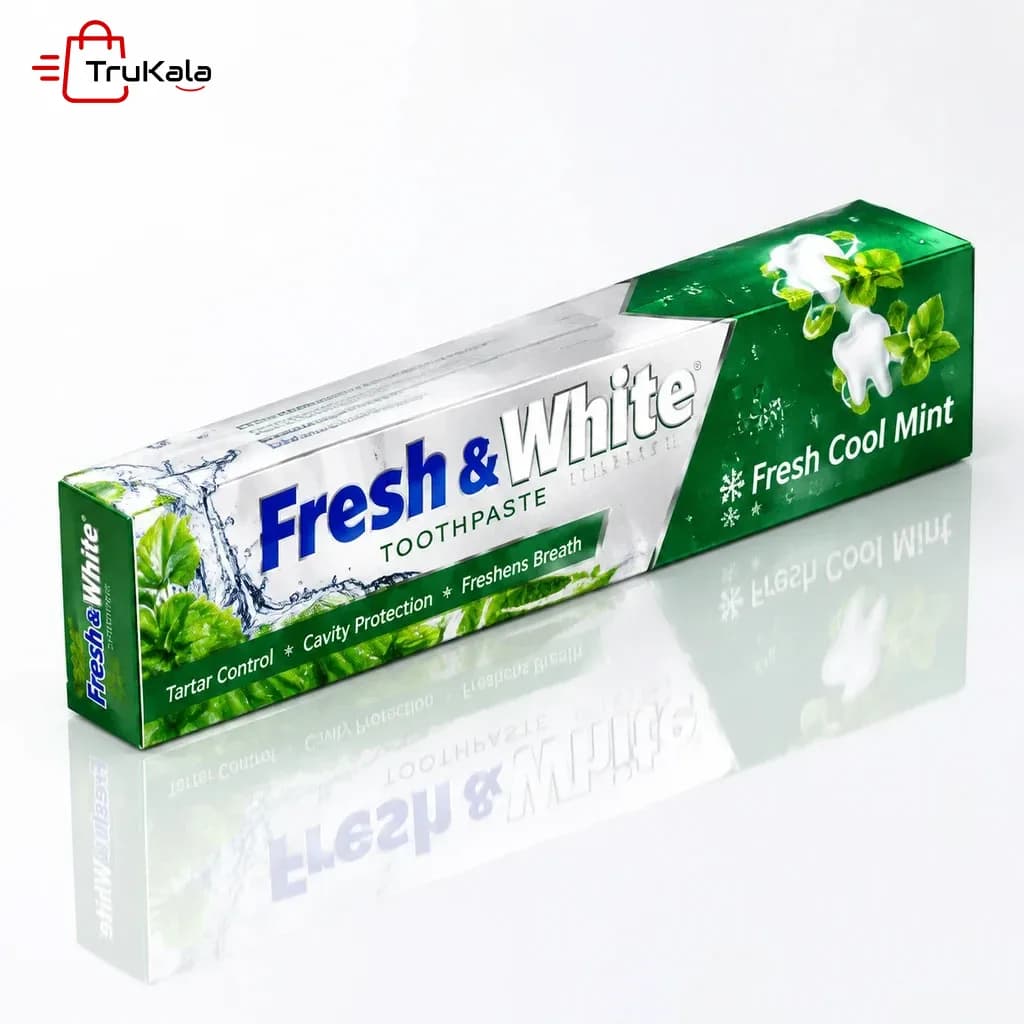خمیر دندان فرش اند وایت مدل Fresh Cool Mint — تصویر ۴