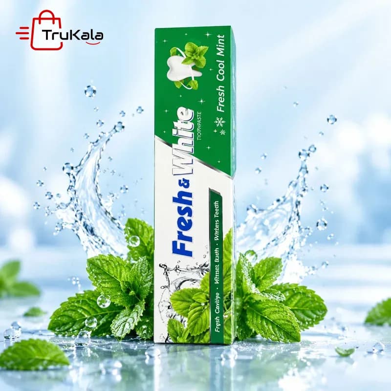 خمیر دندان فرش اند وایت مدل Fresh Cool Mint — تصویر ۳