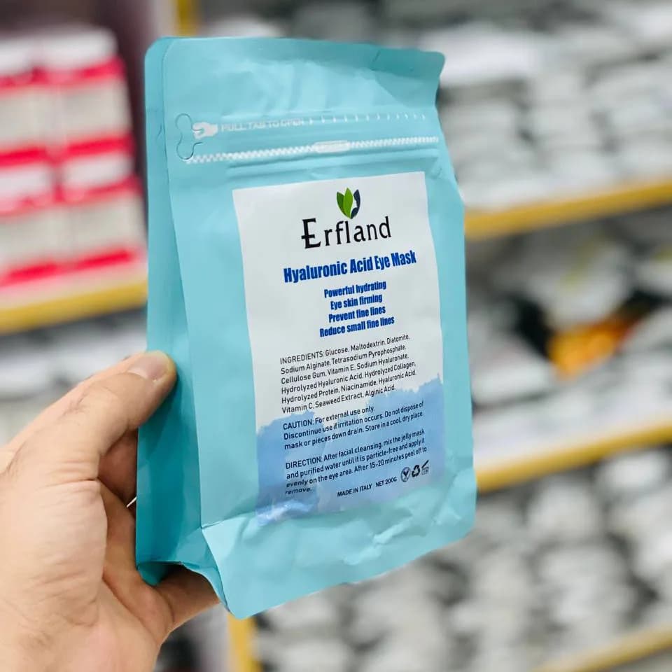 ماسک کلاژن دور چشم هیالورونیک اسید ارفلند Erfland حجم 200 گرم — تصویر ۲