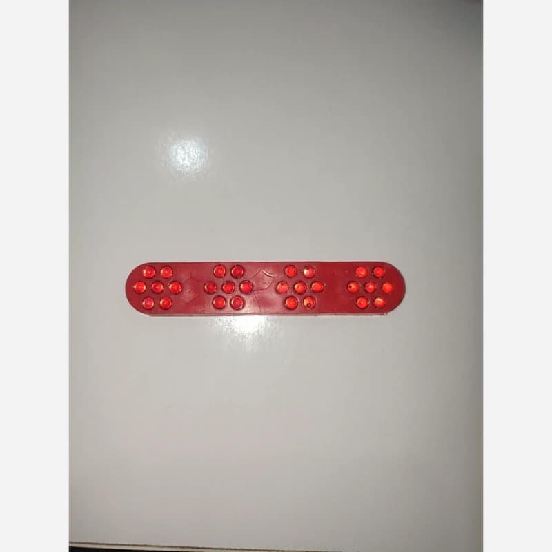 شبرنگ انگشتی 28 نگین بدنه قرمز