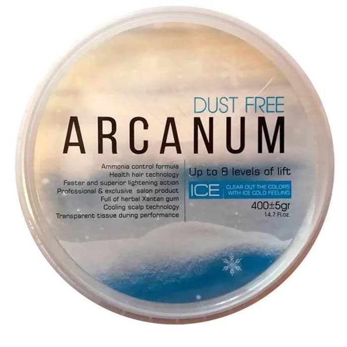 پودر دکلره آرکانوم مدل آیس Arcanum حجم 400 گرم — تصویر ۲