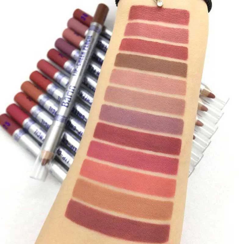 رژلب مدادی بارین بیوتی Barin beauty پک 12 تایی — تصویر ۵