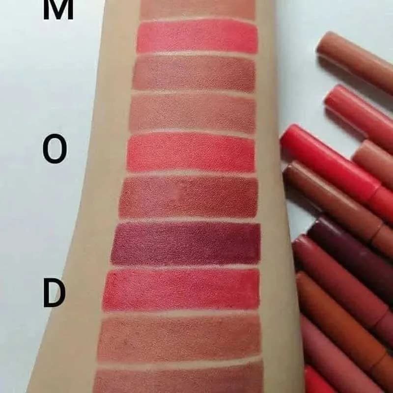 رژ لب مدادی مودا Moda پک 12 تایی — تصویر ۳