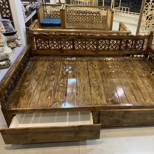 تخت سنتی چوب مبلمان فرنا مدل 1143592