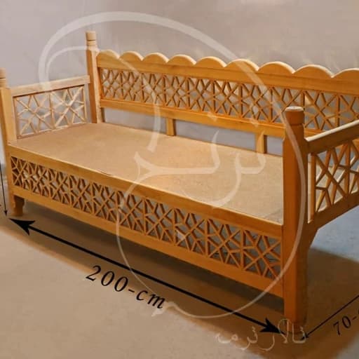+تخت سنتی 2در 80 نیمکت سنتی صندلی سنتی مبلمان فرنا مدل 1143591