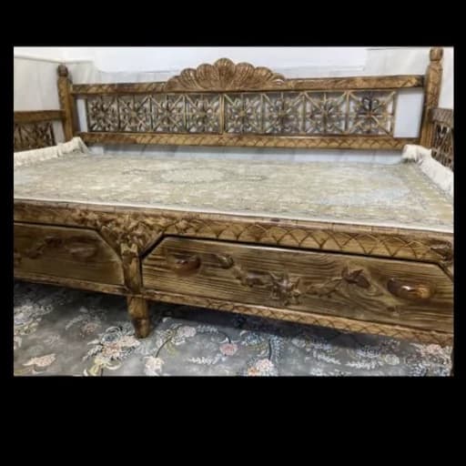 تخت سنتی کشو دار مبلمان فرنا مدل 1143585