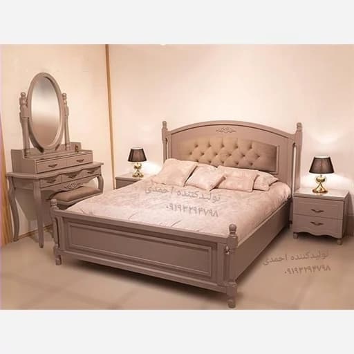 سرویس خواب دونفره قاصدک کلاسیک مدرن مبلمان فرنا مدل 1143476
