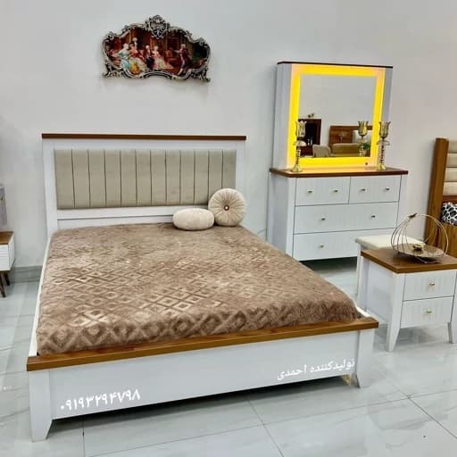 تخت خواب دو نفره سوگل مبلمان فرنا مدل 1143461