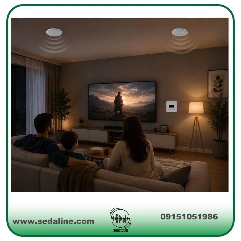 اسپیکر سقفی ام پرو ۲ عدد مدل ۶۱۶ وآمپلی فایر دیواری آدلر مدل Z60H — تصویر ۲