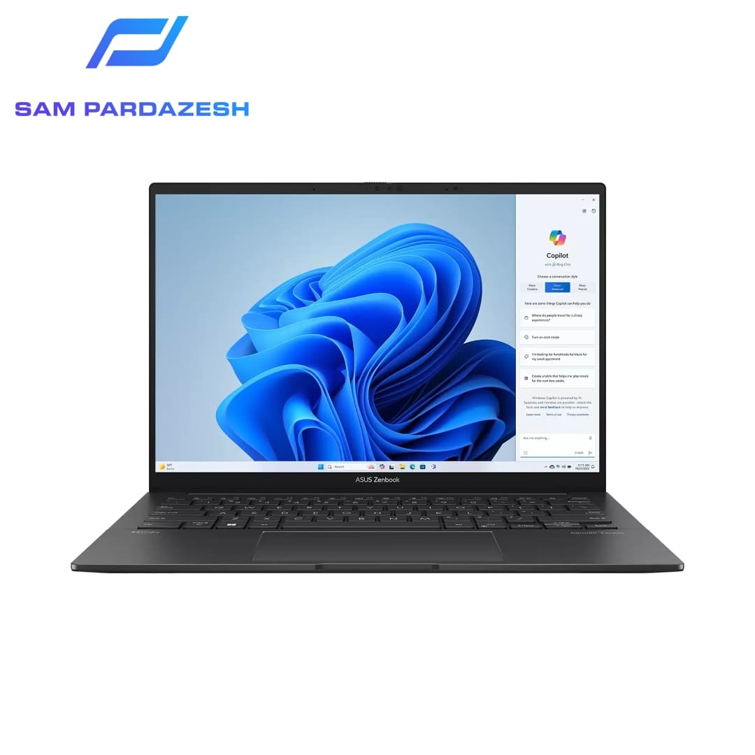 لپ تاپ ایسوس 14 اینچی Asus Zenbook UM3405GA Ryzen AI 9 465 16GB LPDDR5 2TB SSD Intel