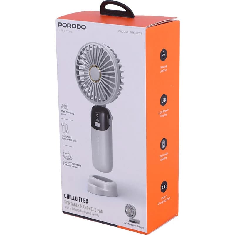 پنکه رومیزی شارژی پرودو Chillo Flex PDLFSTS5 — تصویر ۵