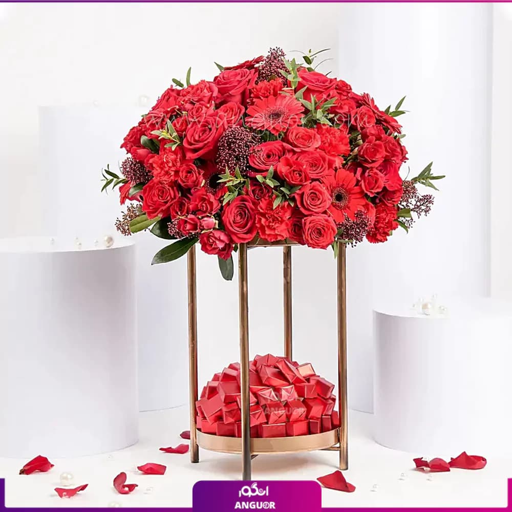 باکس گل و شکلات ژانیا