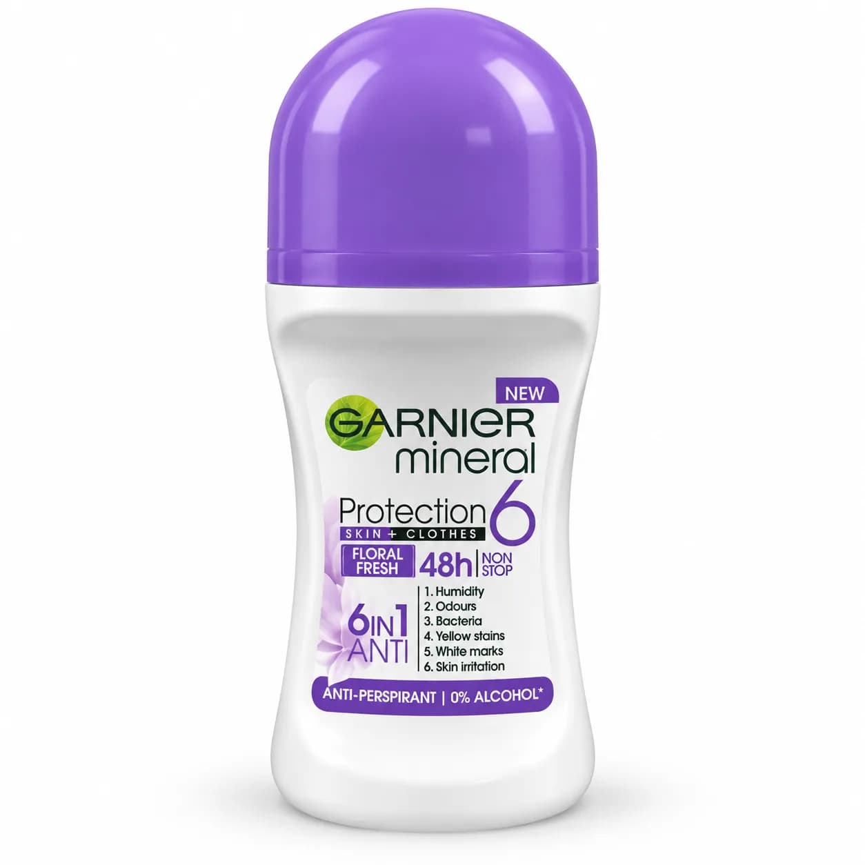 رول ضد تعریق زنانه گارنیر مینرال Protection 6 Floral Fresh | محافظت ۴۸ ساعته