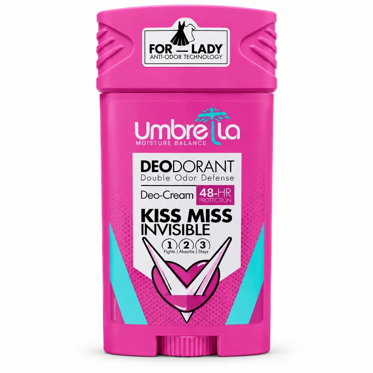 دئودورانت کرمی زنانه اومبرلا Kiss Miss Invisible | Umbrella Kiss Miss Invisible Deo Cream