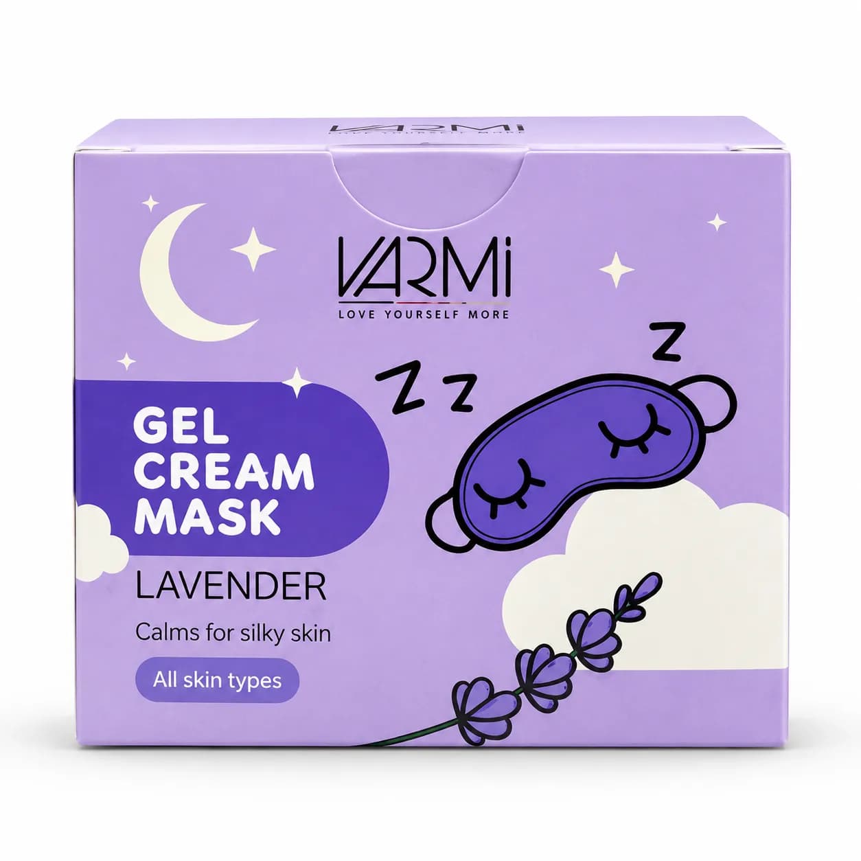 ماسک ژلهای صورت وارمی Lavender Gel Cream Mask (ماسک ژلهای آرامبخش اسطوخودوس)