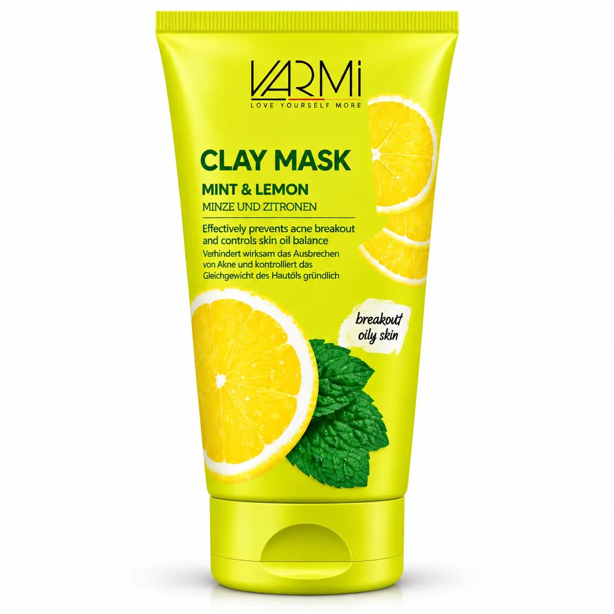 ماسک خاک رس کارمی Mint & Lemon | کنترل چربی و جوش پوست