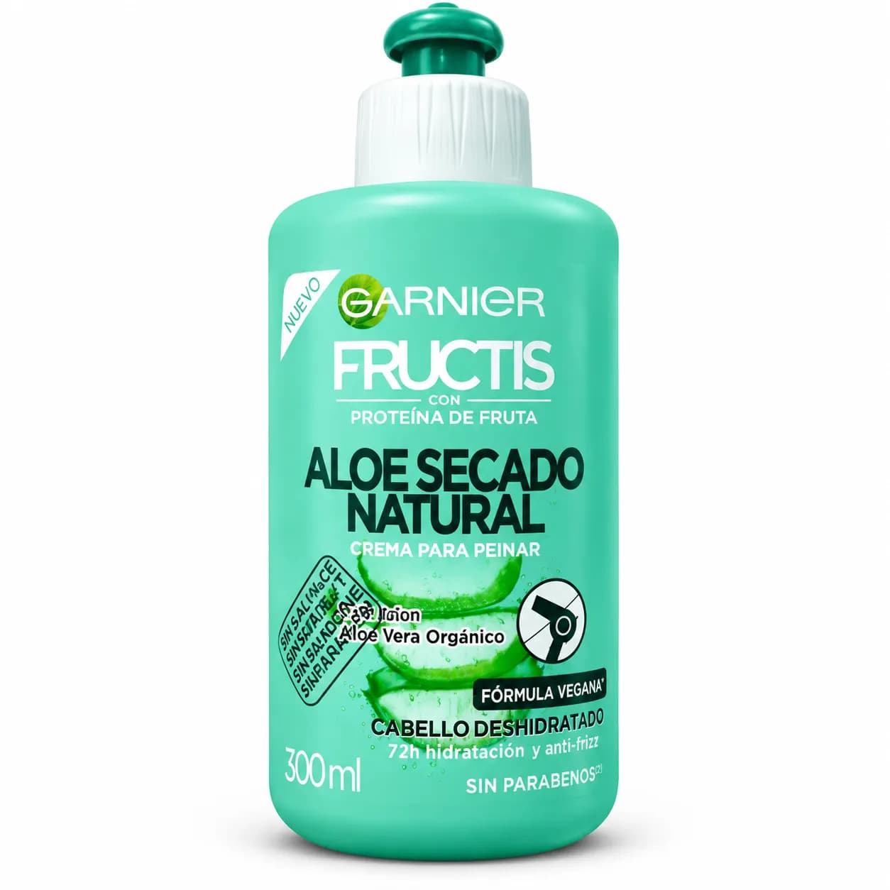 کرم مو گارنیر Fructis Aloe Vera آبرسان موهای خشک 300 میل | بدون آبکشی