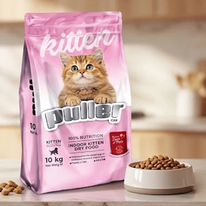 غذای خشک بچه گربه پولر طعم مرغ و ماهی مدل کیتن وزن 10 کیلوگرم Puller Kitten — تصویر ۲