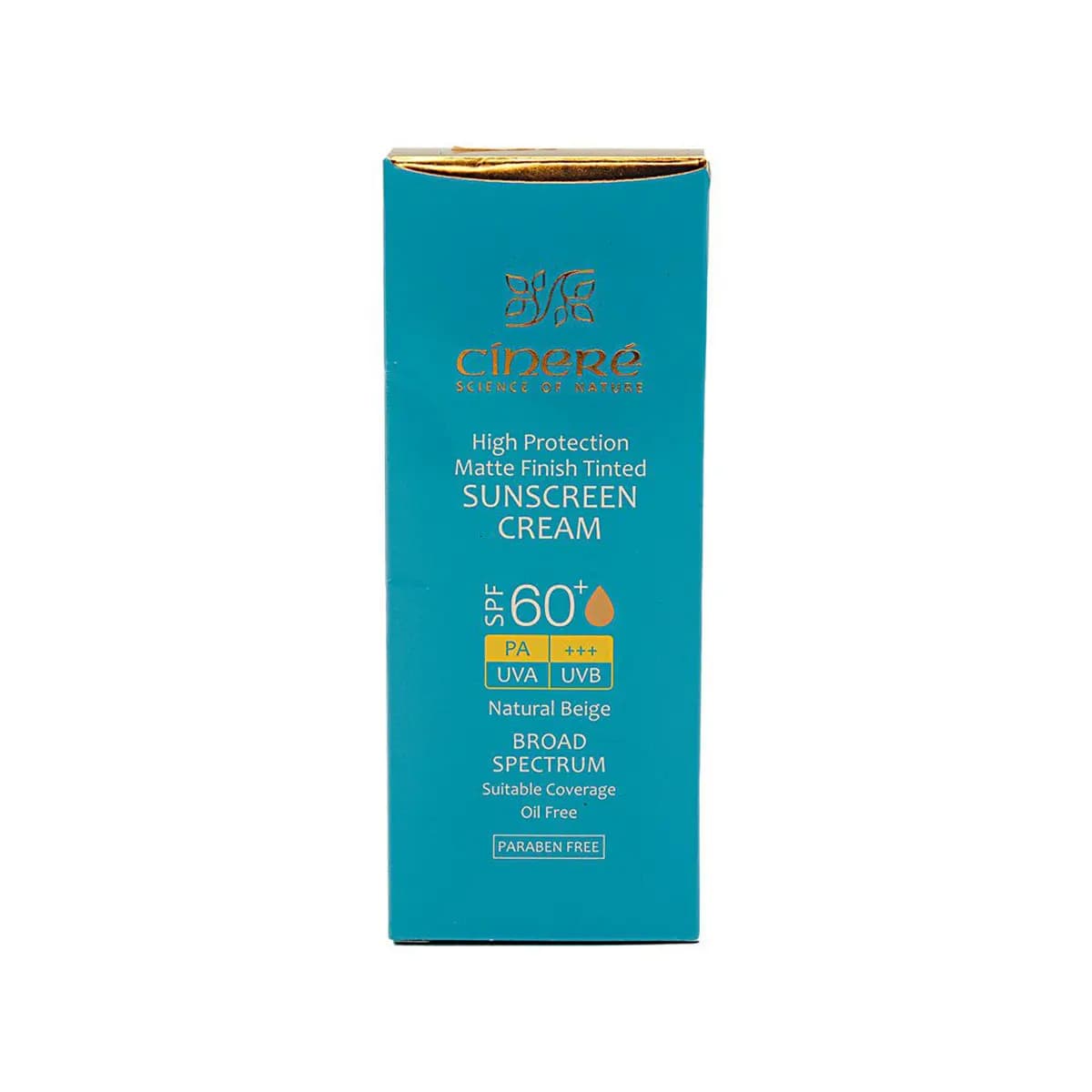 کرم ضد آفتاب رنگی SPF60 سینره فاقد چربی 50 میلی لیتر – بژ طبیعی — تصویر ۶