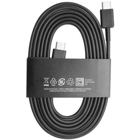 کابل شارژر 1.8 متری دو سر تایپ سی سوپرفست شارژ و انتقال دیتا سامسونگ اورجینال ساخت ویتنام
