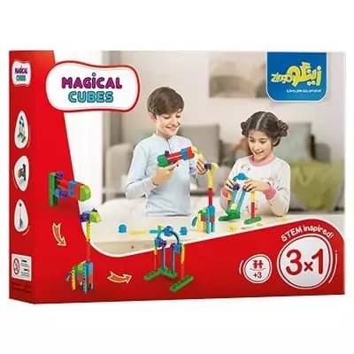 بازی ساختنی مکعب های جادویی 3 در 1 (22 قطعه) MAGICAL CUBES