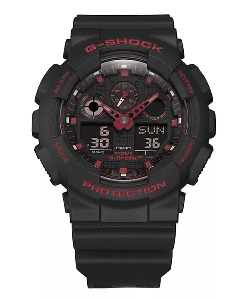 ساعت مچی مردانه G-SHOCK کاسیو مدل CASIO-GA-100BNR-1ADR — تصویر ۳