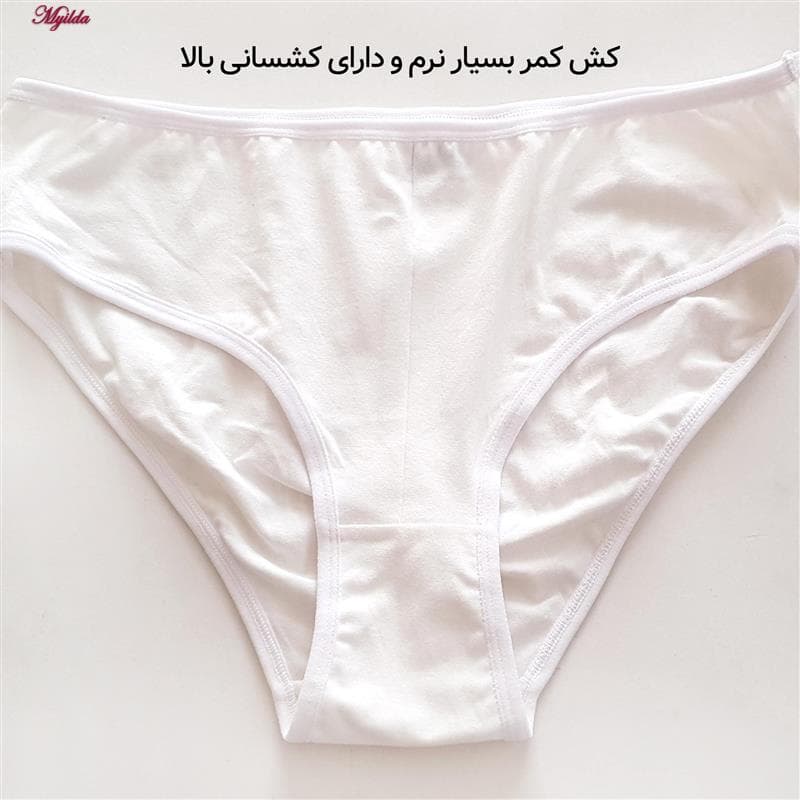 شورت زنانه ماییلدا مدل پنبه ای سفید کد 4830 — تصویر ۶